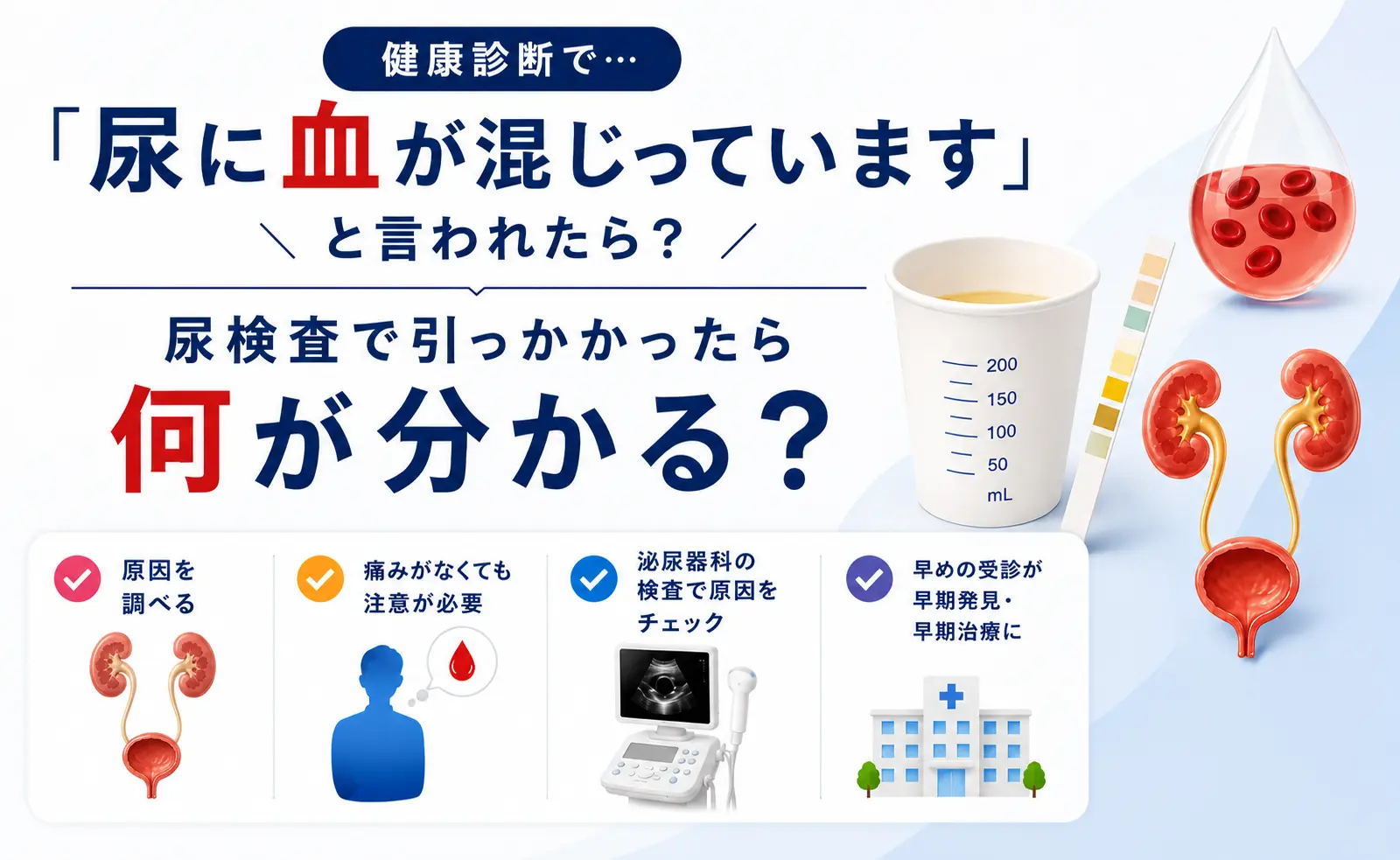 名古屋の泌尿器科が解説する血尿の原因と検査
